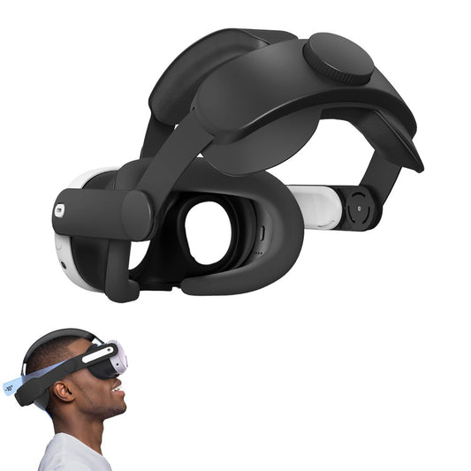 Adjustable Head Strap VR Accessories Compatible with Meta Quest 3 - Black