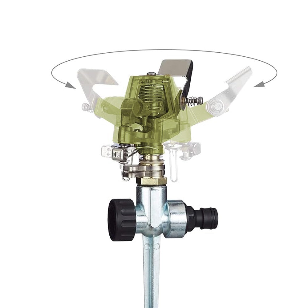1Pc 360 Degree Rotary Sprinkler Impulse Sprinkler Lawn Irrigation Sprinkler