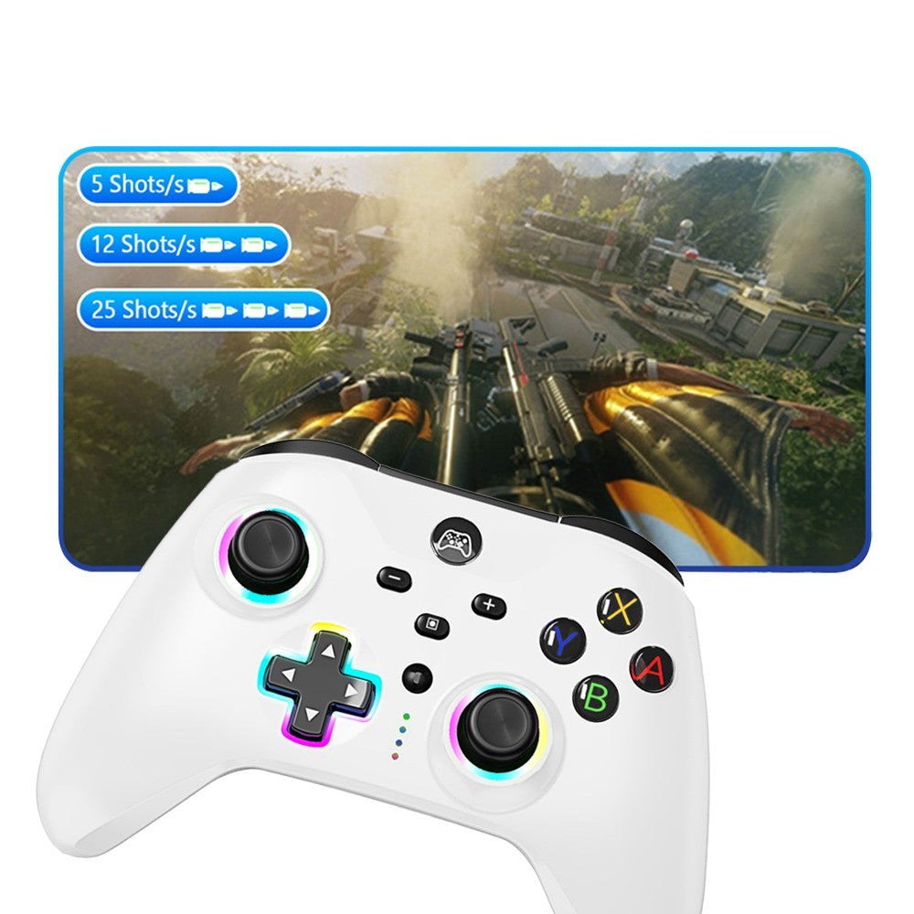 Wireless Game Controller Programmable Gamepad for Nintendo Switch - White