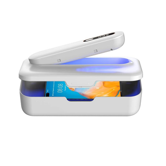 UV Light Sanitizer Box Disinfection Machine Removable UV Sanitizing Wand - White