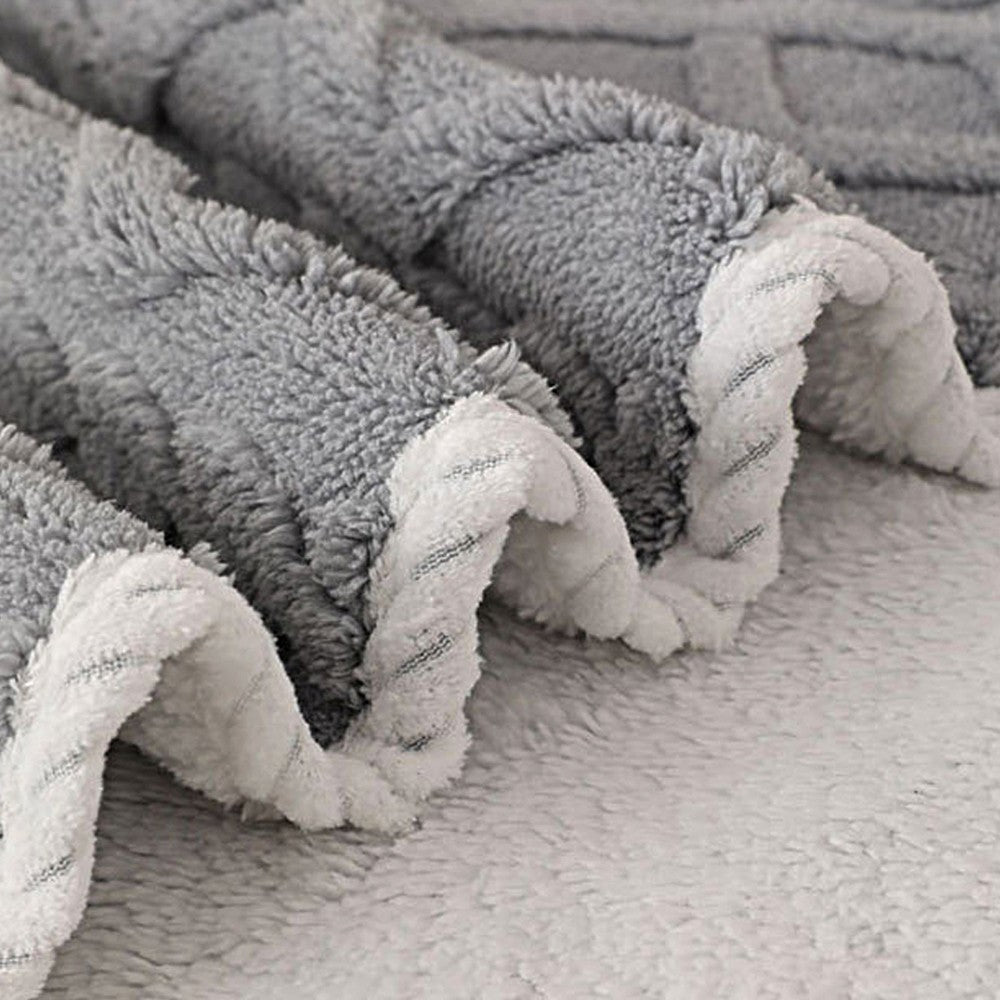 100x75cm Water-resistant Pet Dog Blanket Couch Protector Throw Blanket - Grey
