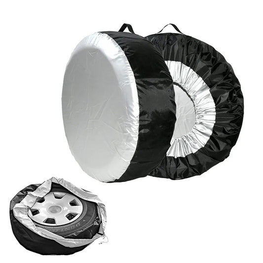 2Pcs 65x37cm Car Spare Tire Storage Bag Oxford Cloth Wheel Dustproof Cover