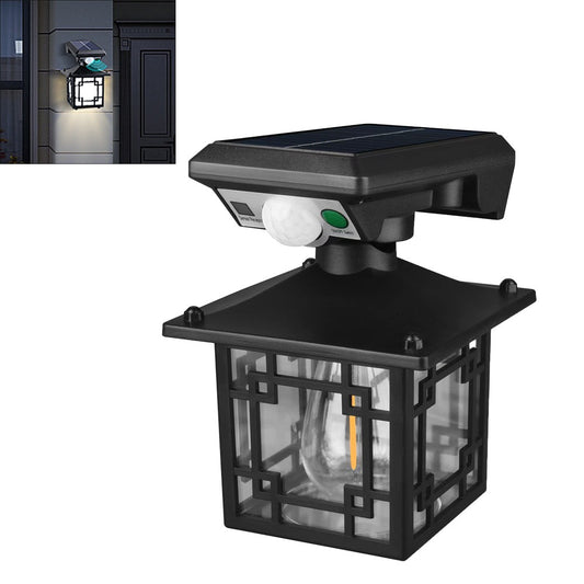 1Pc Solar Motion Sensor Light Outdoor Wall Light 3 Modes LED Garden Light