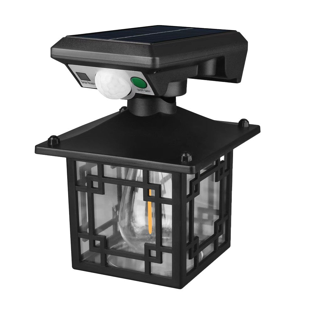 1Pc Solar Motion Sensor Light Outdoor Wall Light 3 Modes LED Garden Light