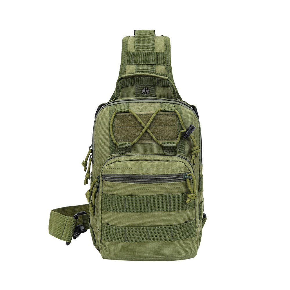 Mens Chest Bag Shoulder Bag Outdoor Sport Tactical Bag Satchel Daily Bag - Green