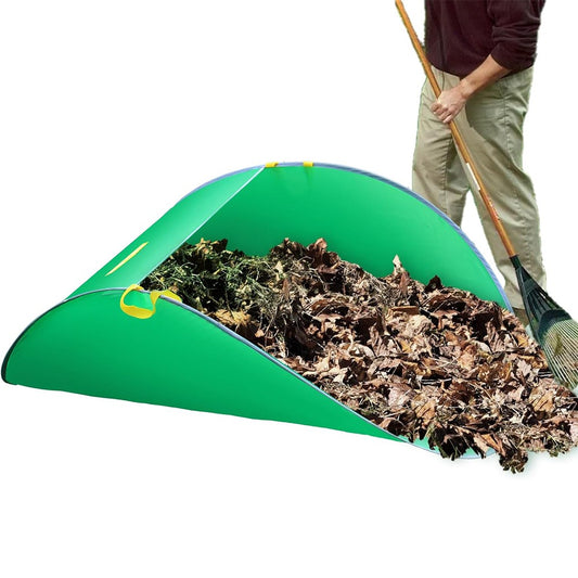 Pop Up Leaf Collector Foldable Leaf Trash Storage Bag Portable Leaf Pick Up Tool