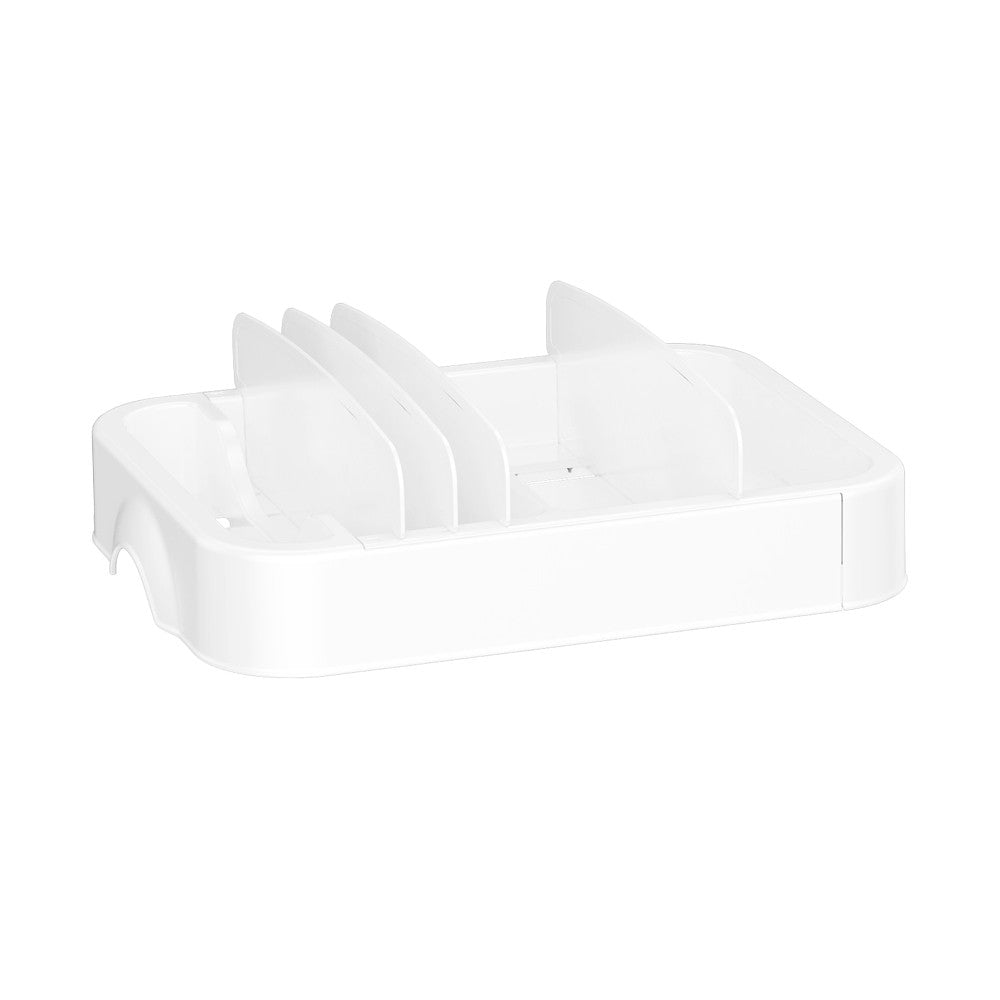 Kitchen Cabinet Expandable Food Container Lid Organizer with Removable Dividers