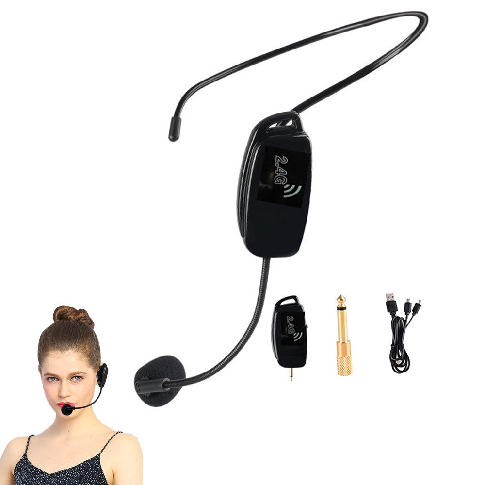 2.4G WiFi Wireless Microphone Headset USB Rechargeable Headset Mic