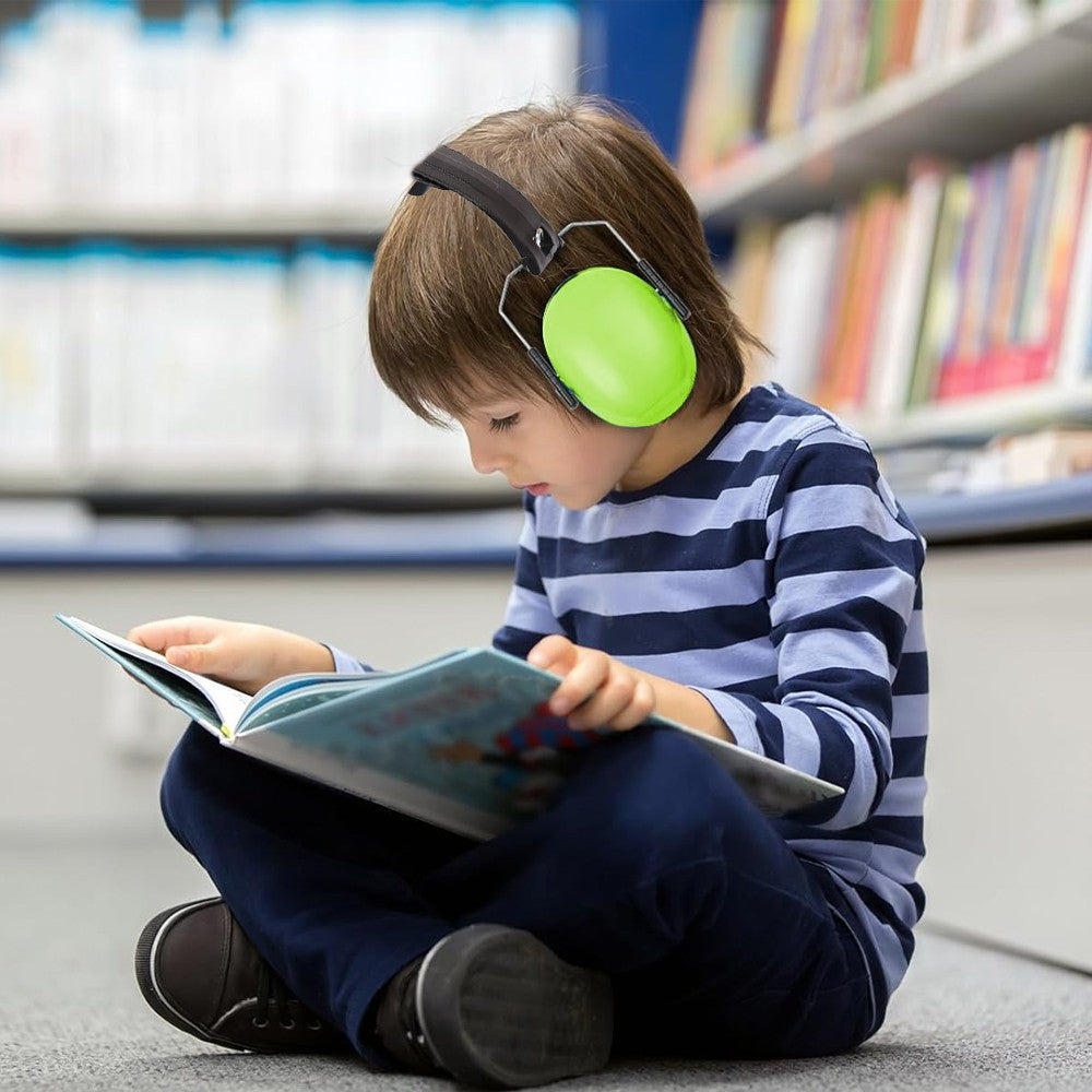 Kids Ear Protection Noise Reduction Earmuffs Sound Proof Earmuffs - Green