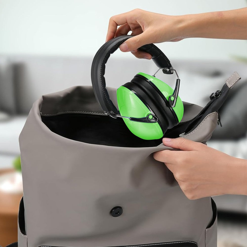 Kids Ear Protection Noise Reduction Earmuffs Sound Proof Earmuffs - Green