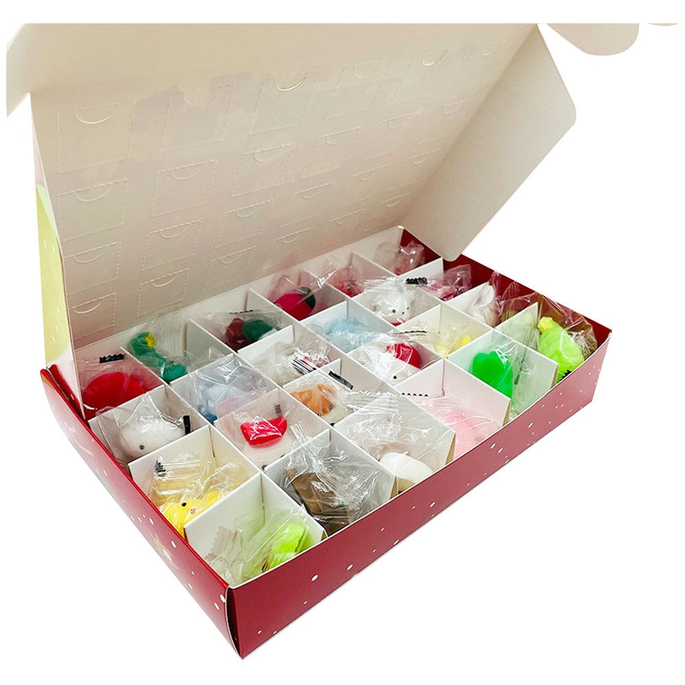 1Pc Christmas Advent Calendar 24 Days Countdown Calendar Kids Rubber Fidget Toys