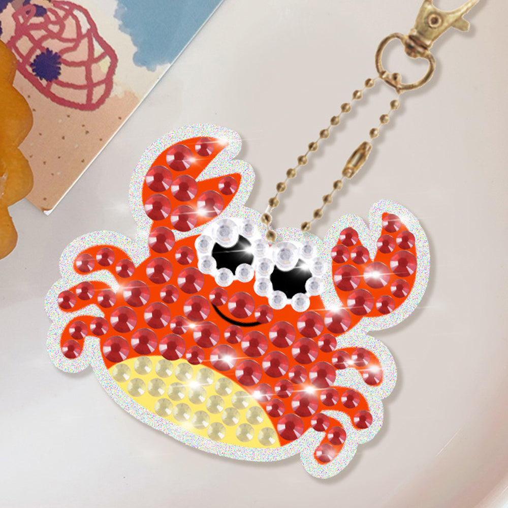 2 X DIY Mermaid Rhinestone Painting Keychain Unicorn Rhinestone Painting Kit