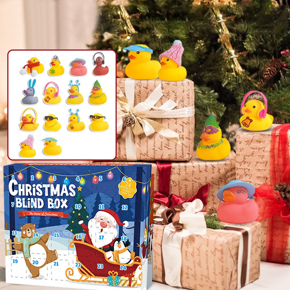 2Pcs Christmas Advent Calendar 24 Days Countdown Calendar Kids Toys