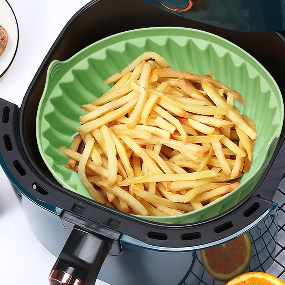 S Air Fryer Silicone Liners Oven Accessories with 3pcs Silicone Baking Tool