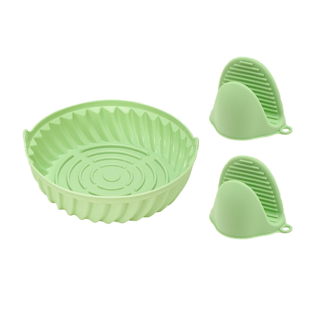 S Air Fryer Silicone Liners Oven Accessories with 3pcs Silicone Baking Tool