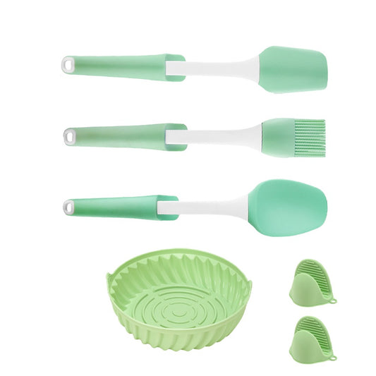 S Air Fryer Silicone Liners Oven Accessories with 3pcs Silicone Baking Tool