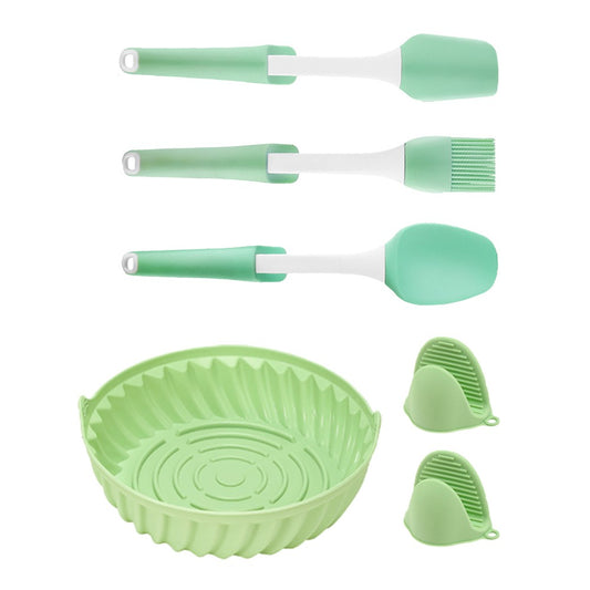 L Air Fryer Silicone Liners Oven Accessories with 3pcs Silicone Baking Tool
