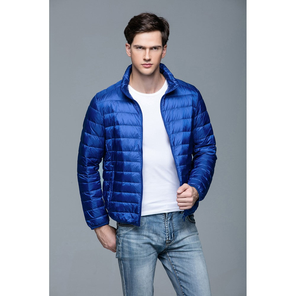 Mens Stand-up Collar Jacket K-6006 Royalblue