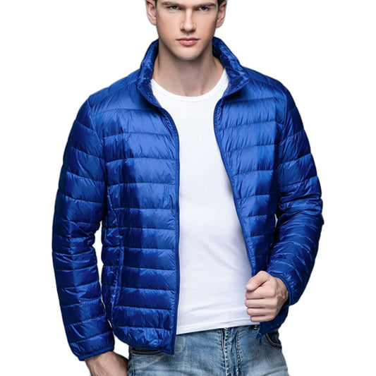 Mens Stand-up Collar Jacket K-6006 Royalblue