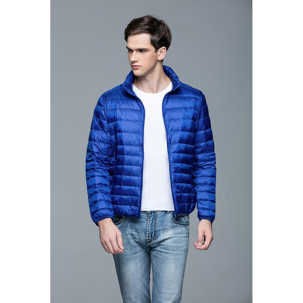 Mens Stand-up Collar Jacket K-6006 Royalblue