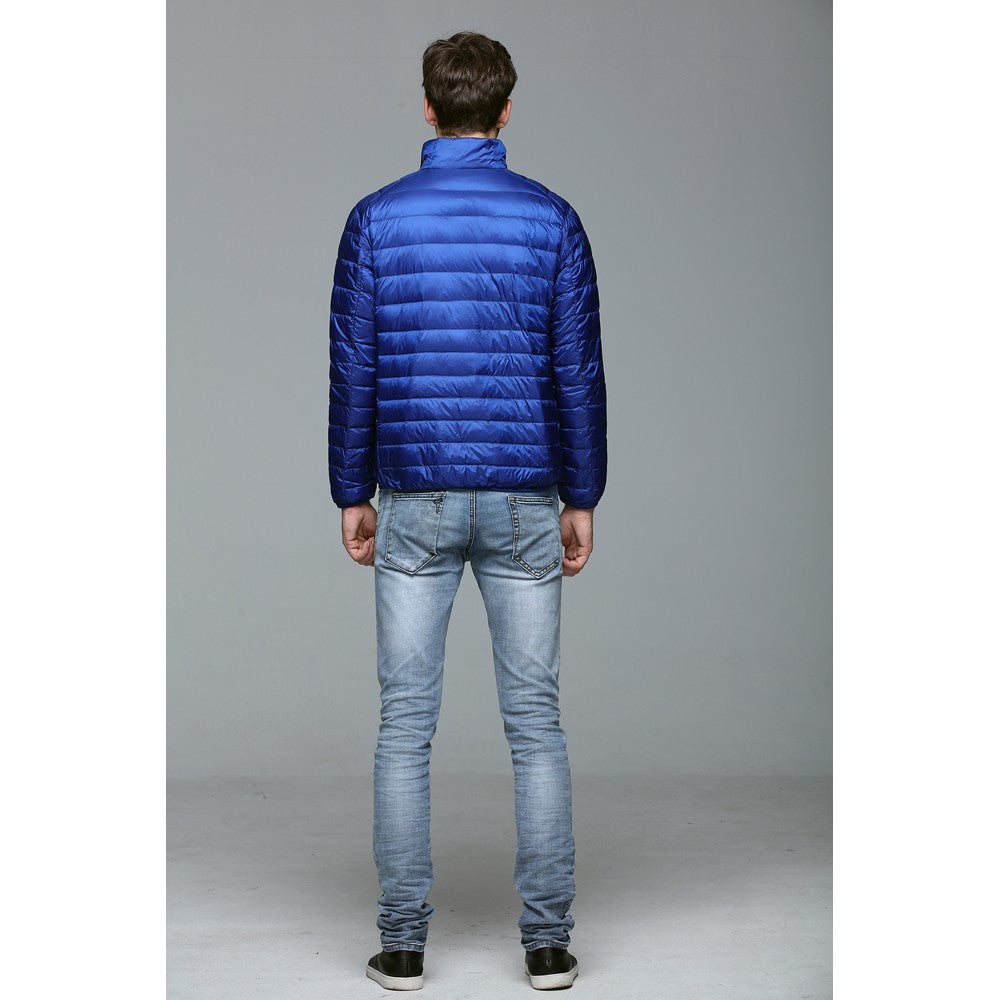 Mens Stand-up Collar Jacket K-6006 Royalblue