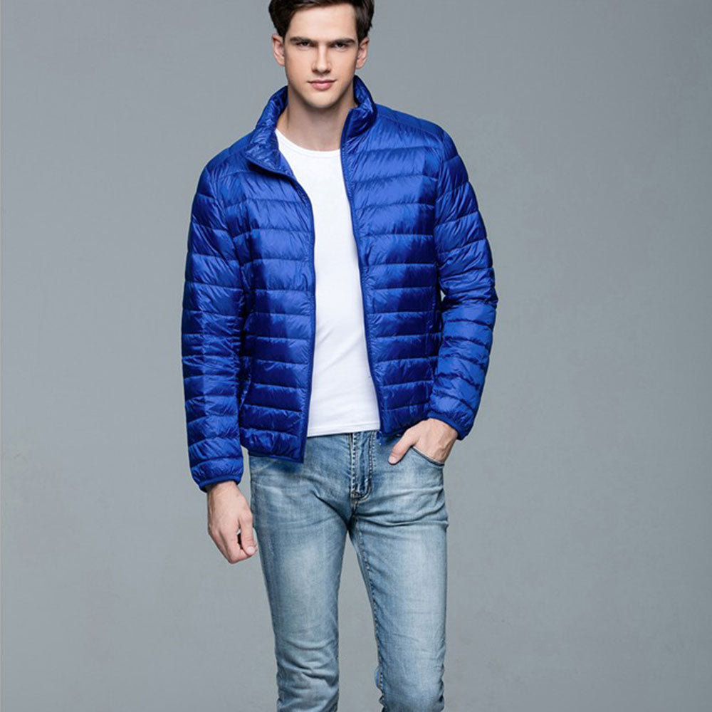 Mens Stand-up Collar Jacket K-6006 Royalblue