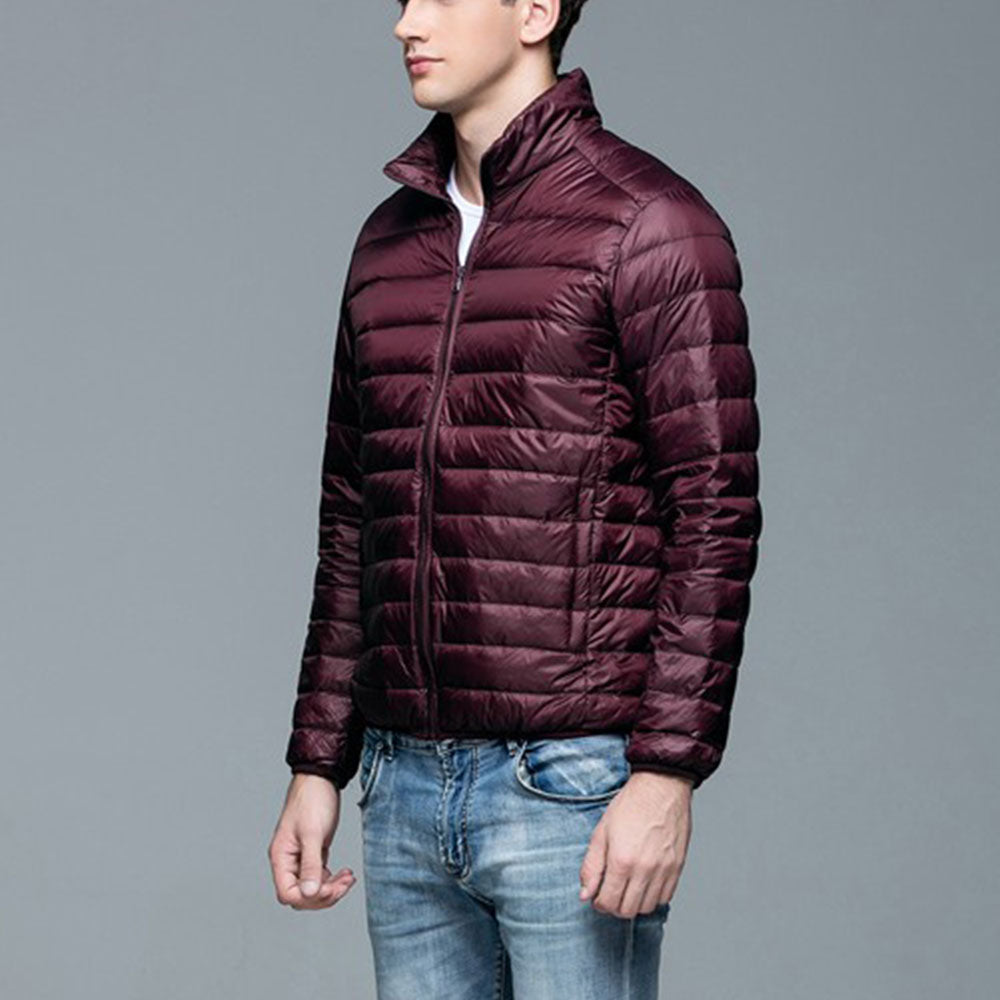 Mens Stand-up Collar Jacket K-6006 Winered