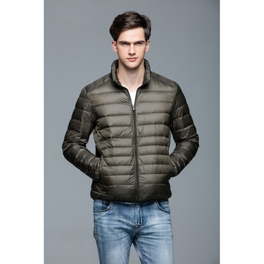 Mens Stand-up Collar Jacket K-6006 Olivegreen