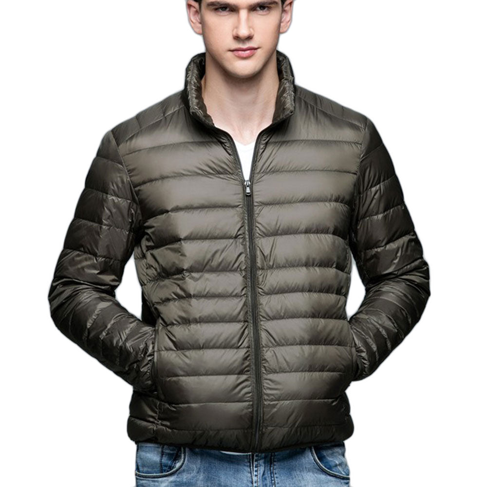 Mens Stand-up Collar Jacket K-6006 Olivegreen