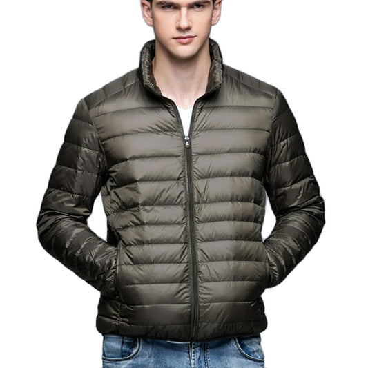 Mens Stand-up Collar Jacket K-6006 Olivegreen