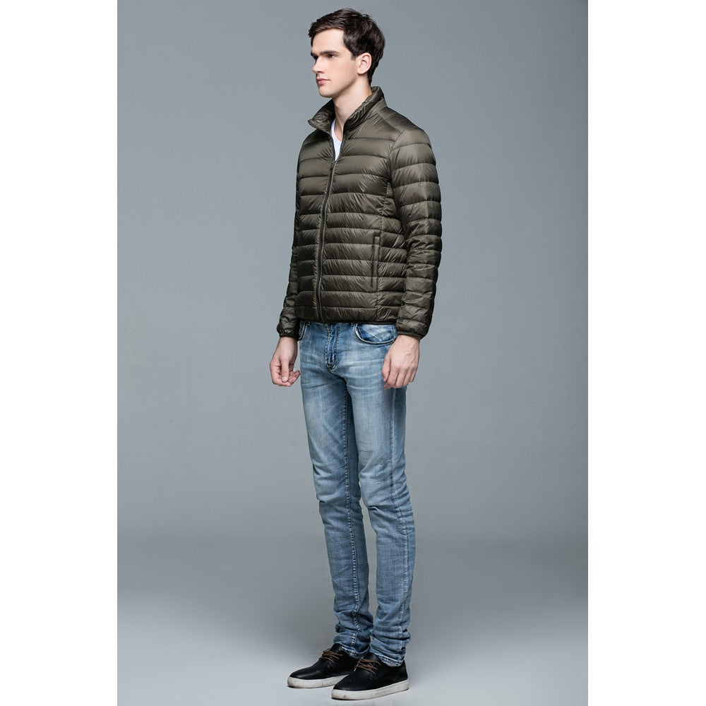 Mens Stand-up Collar Jacket K-6006 Olivegreen