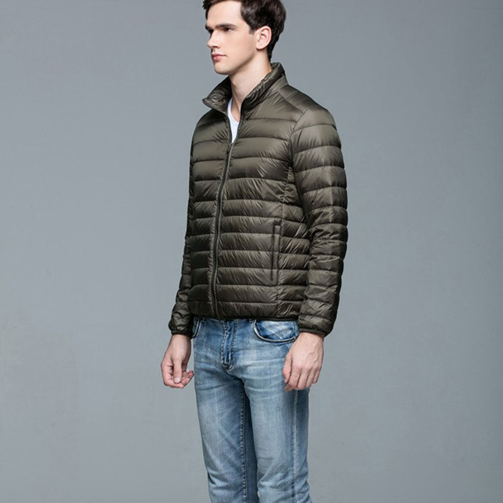 Mens Stand-up Collar Jacket K-6006 Olivegreen