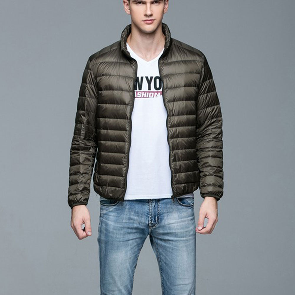 Mens Stand-up Collar Jacket K-6006 Olivegreen