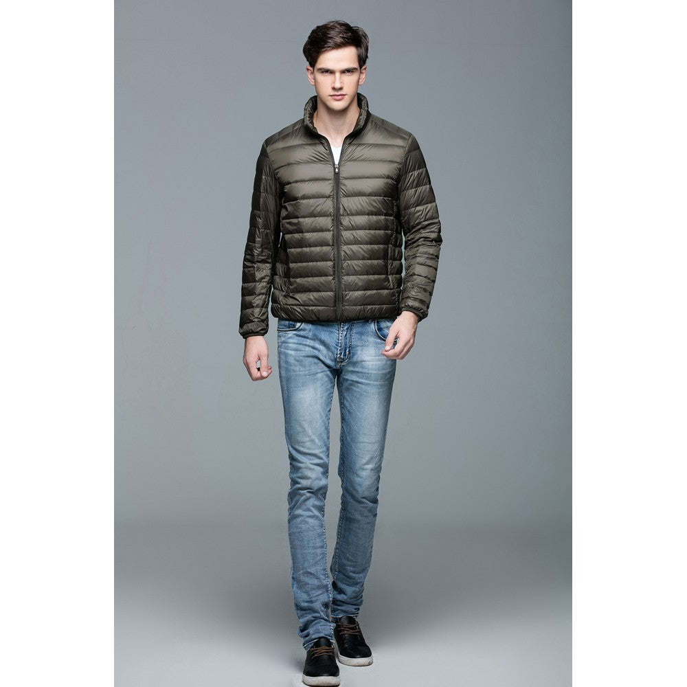 Mens Stand-up Collar Jacket K-6006 Olivegreen