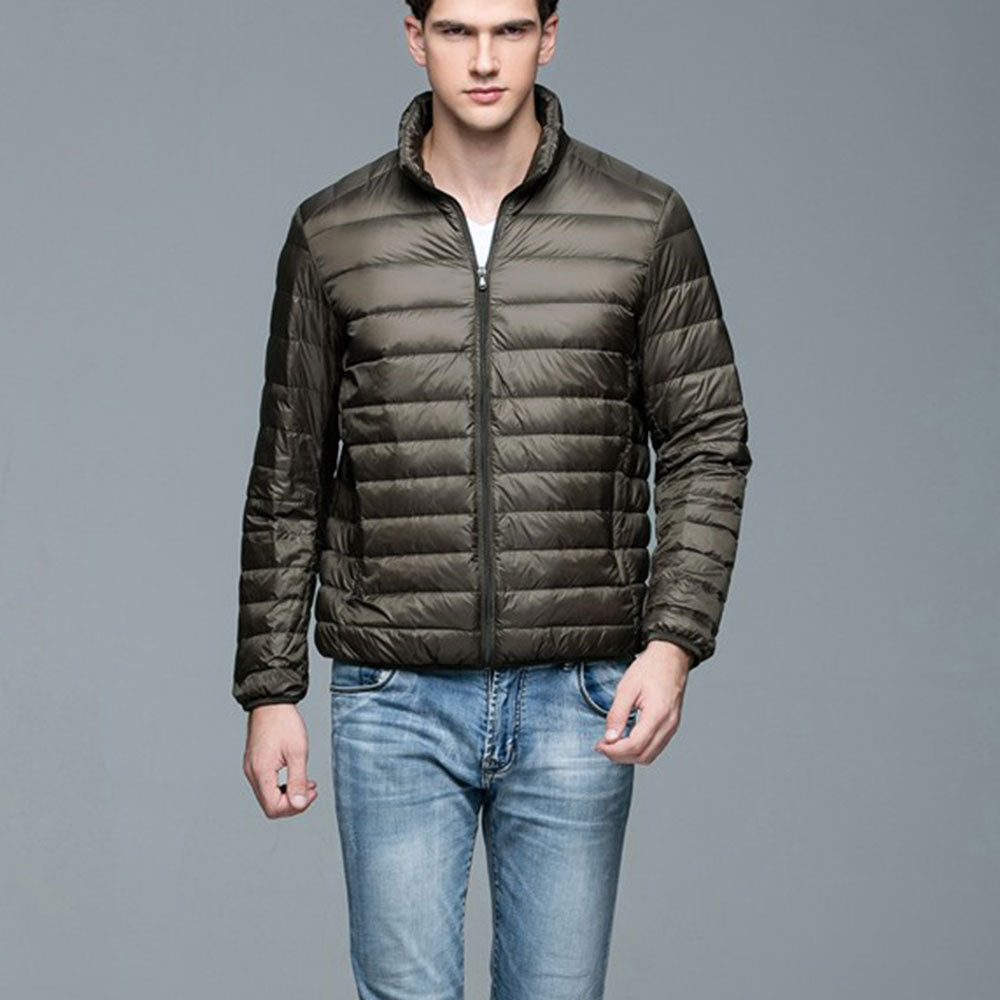 Mens Stand-up Collar Jacket K-6006 Olivegreen