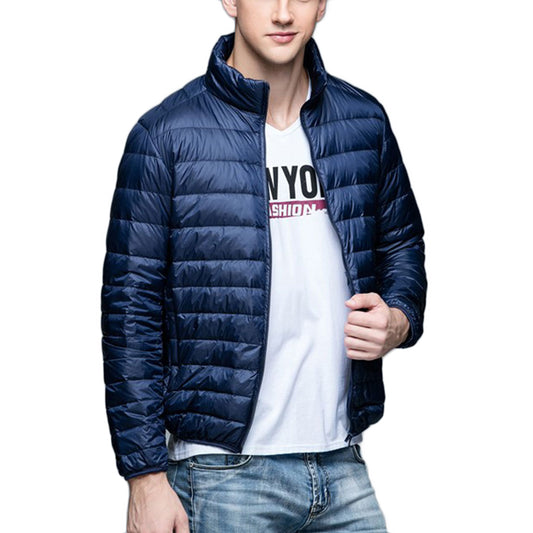 Mens Stand-up Collar Jacket K-6006 Navy