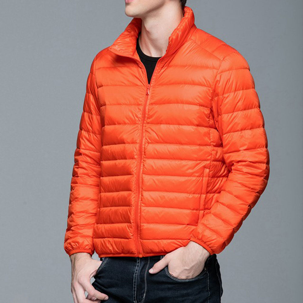 Mens Stand-up Collar Jacket K-6006 Orange