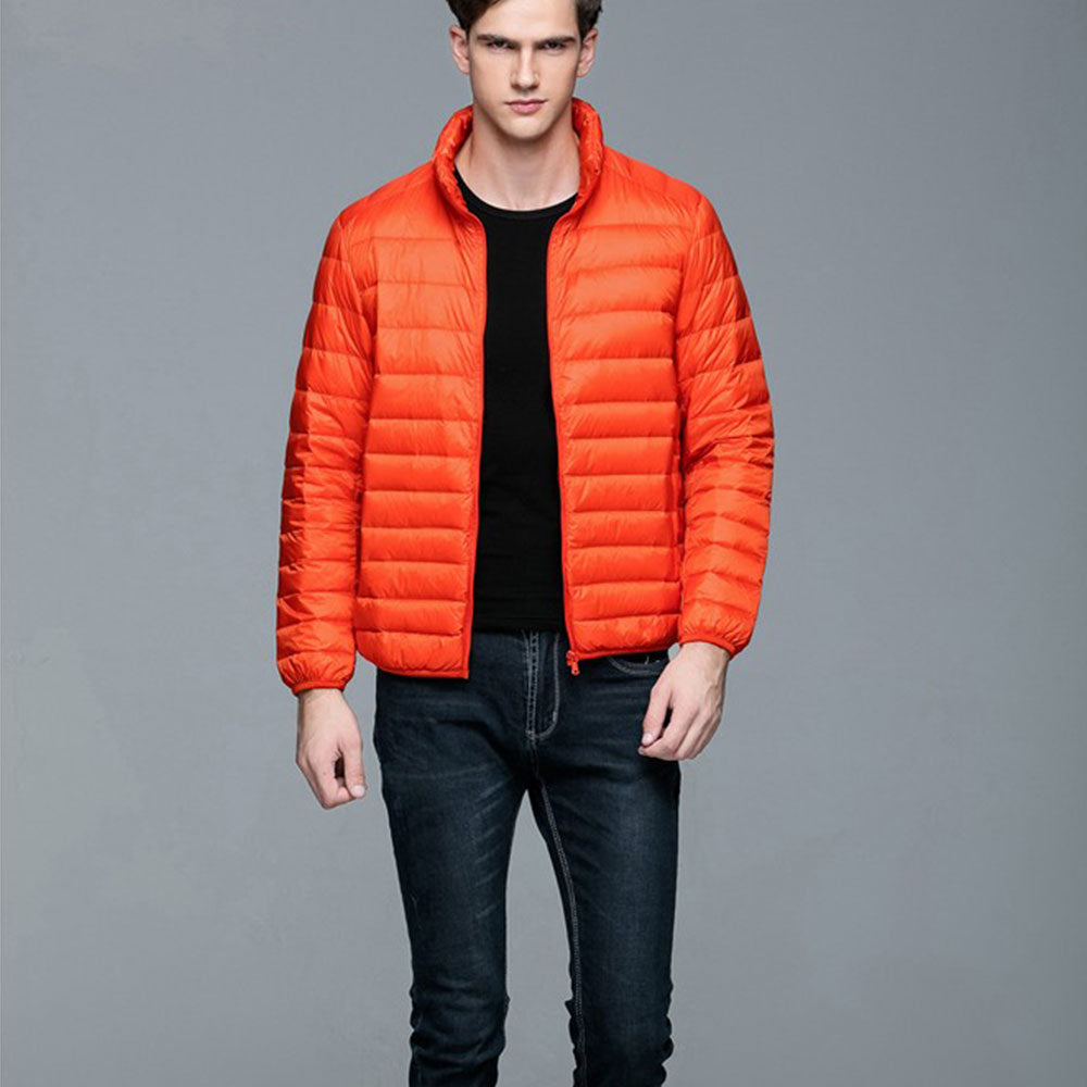 Mens Stand-up Collar Jacket K-6006 Orange