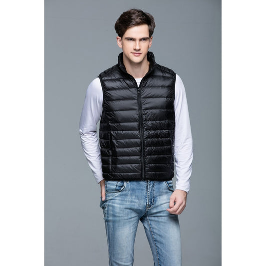 Mens Stand-up Collar Vest K-6005 Black