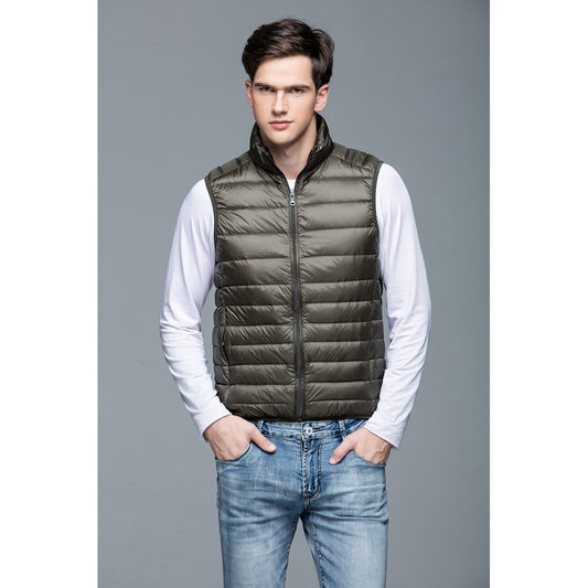 Mens Stand-up Collar Vest K-6005 Olivegreen