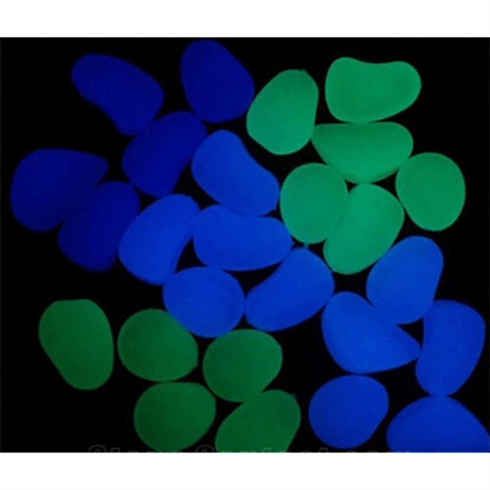 100Pcs Glow-in-the-Dark Pebbles Colourful
