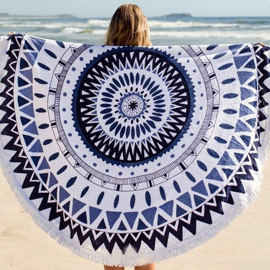 Microfiber Round Beach Towel Style B
