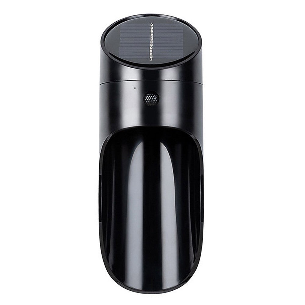 Water Resistant Solar Motion Sensor Lights Wall Mounted Lamp Black