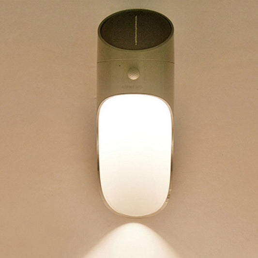 Water Resistant Solar Motion Sensor Lights Wall Mounted Lamp Grey