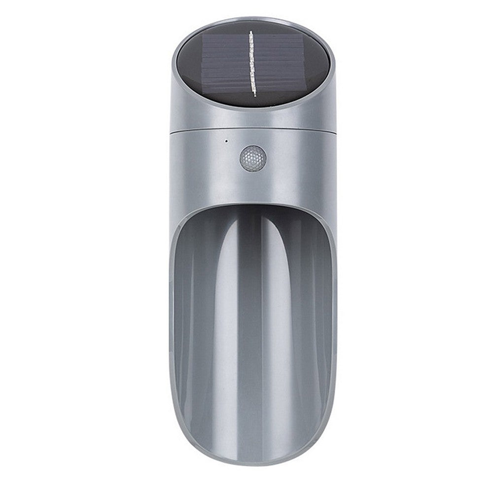 Water Resistant Solar Motion Sensor Lights Wall Mounted Lamp Grey