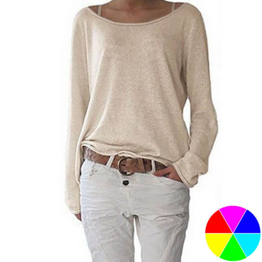 Women Casual Loose Fit Top Comfy Blouse