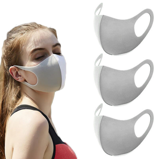 10 X Adults Unisex Washable Reusable Face Mask Mouth Mask Cover Grey