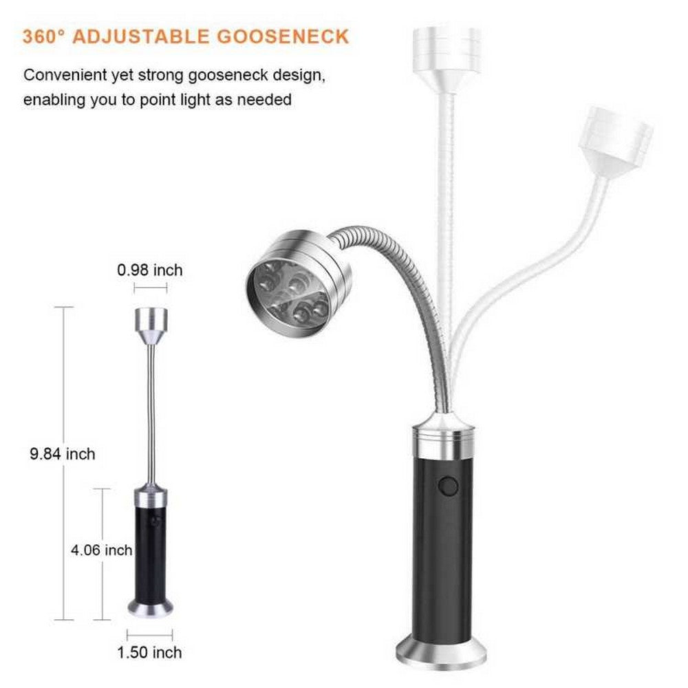 2PCS 9LED Barbecue Grill Lights with Magnetic Base Set