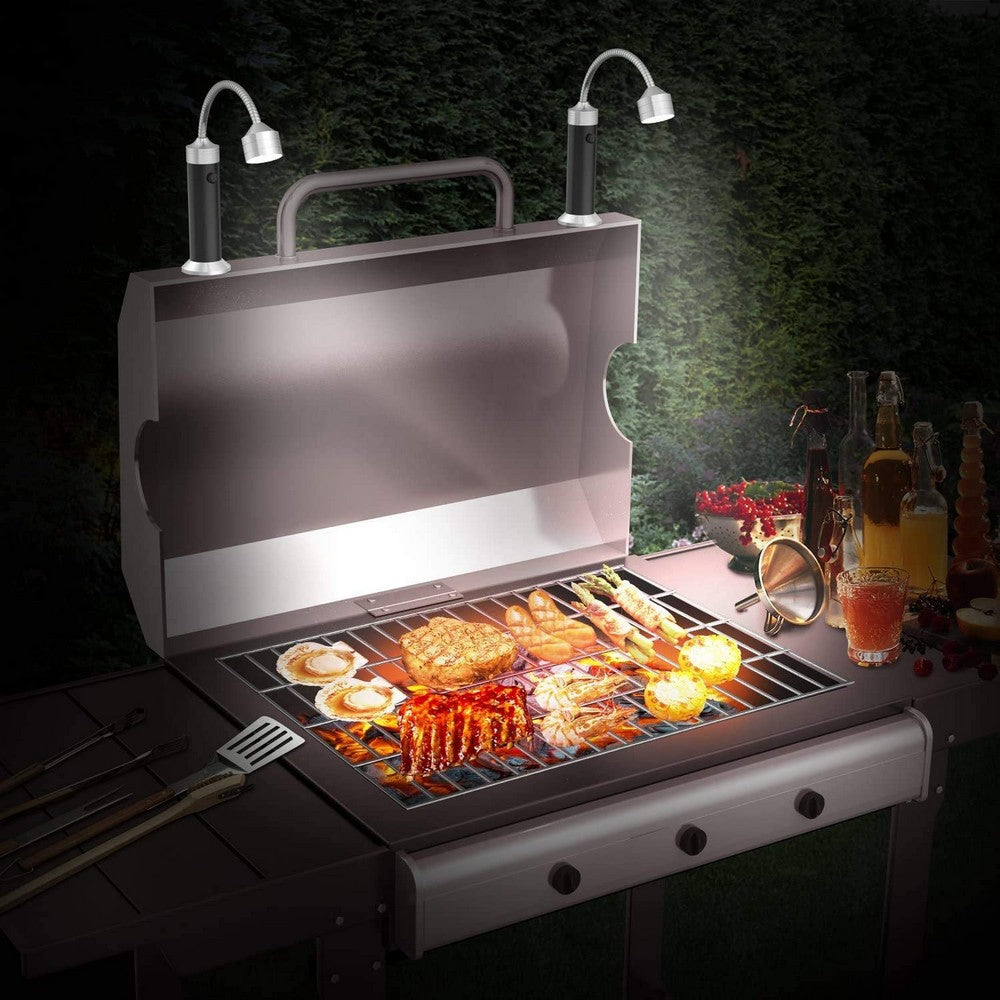 2PCS 9LED Barbecue Grill Lights with Magnetic Base Set