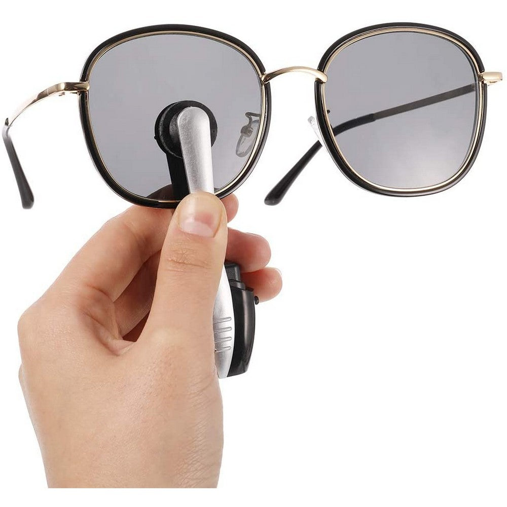 Double Heads Eyeglass Lens Cleaning Brush Random Colour